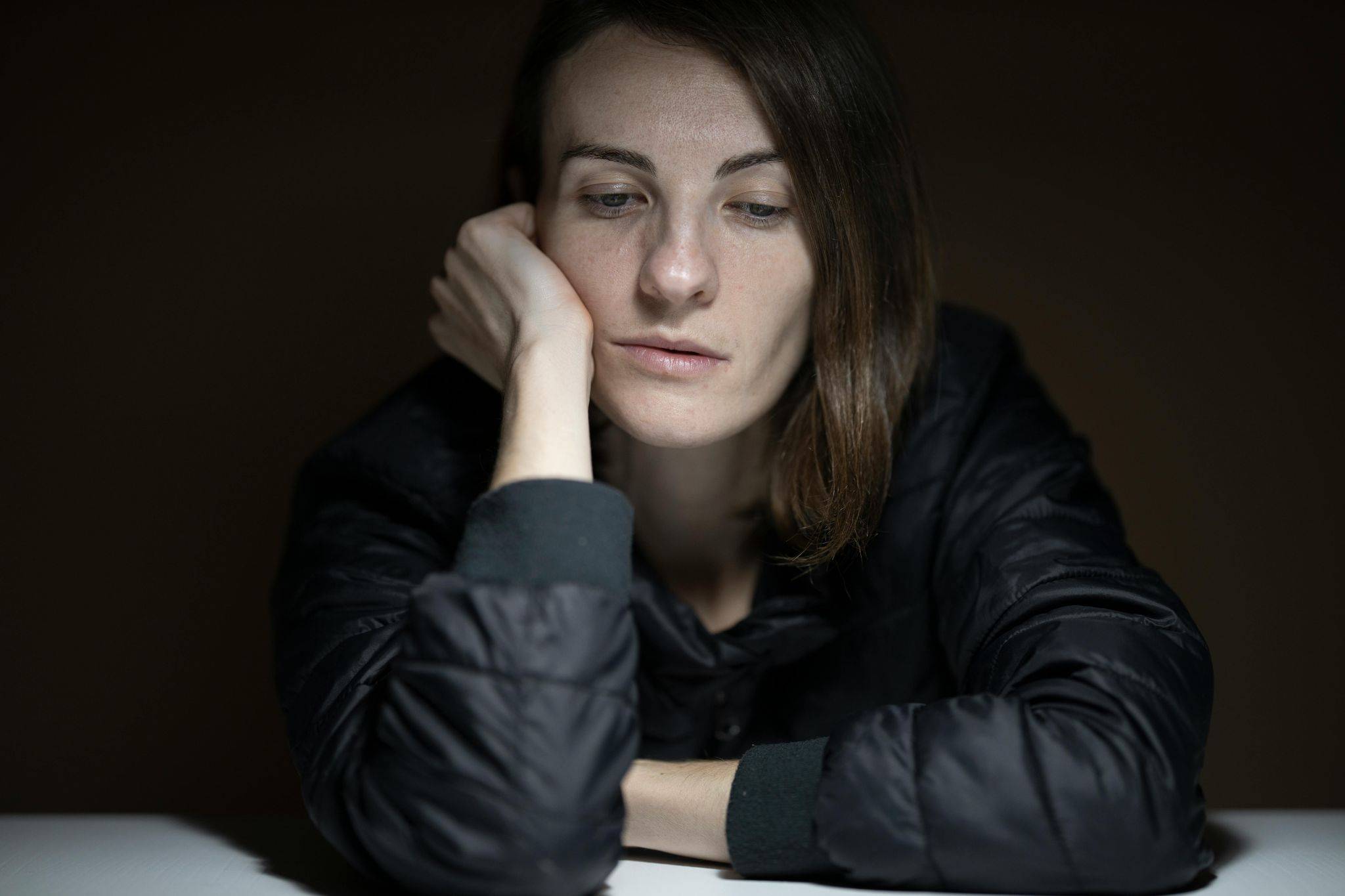 A woman with PTSD Therapy or PTSD Treatment